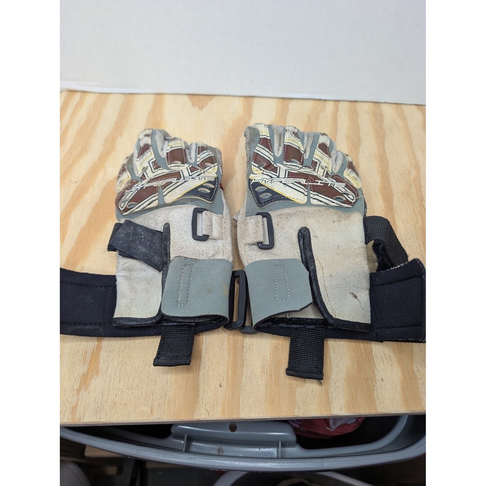 Motoglove Hyperlite  Gray Brown Graphic Mens Size Medium M atv motorsports glove